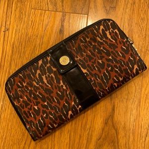 Betsy Johnson wallet/ clutch leopard print